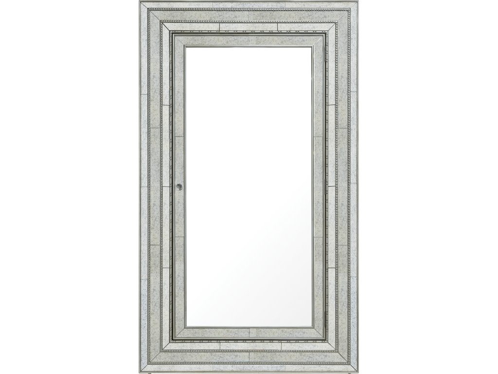 Melange Glamour Floor Mirror w/Jewelry Armoire Storage - image 3