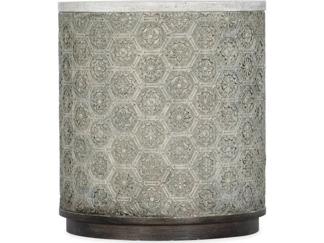 Melange Greystone Round End Table