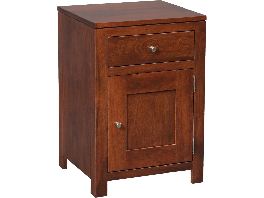 Daniel's Amish Modern 1-Drawer 1-Door Nightstand, primary thumbnail