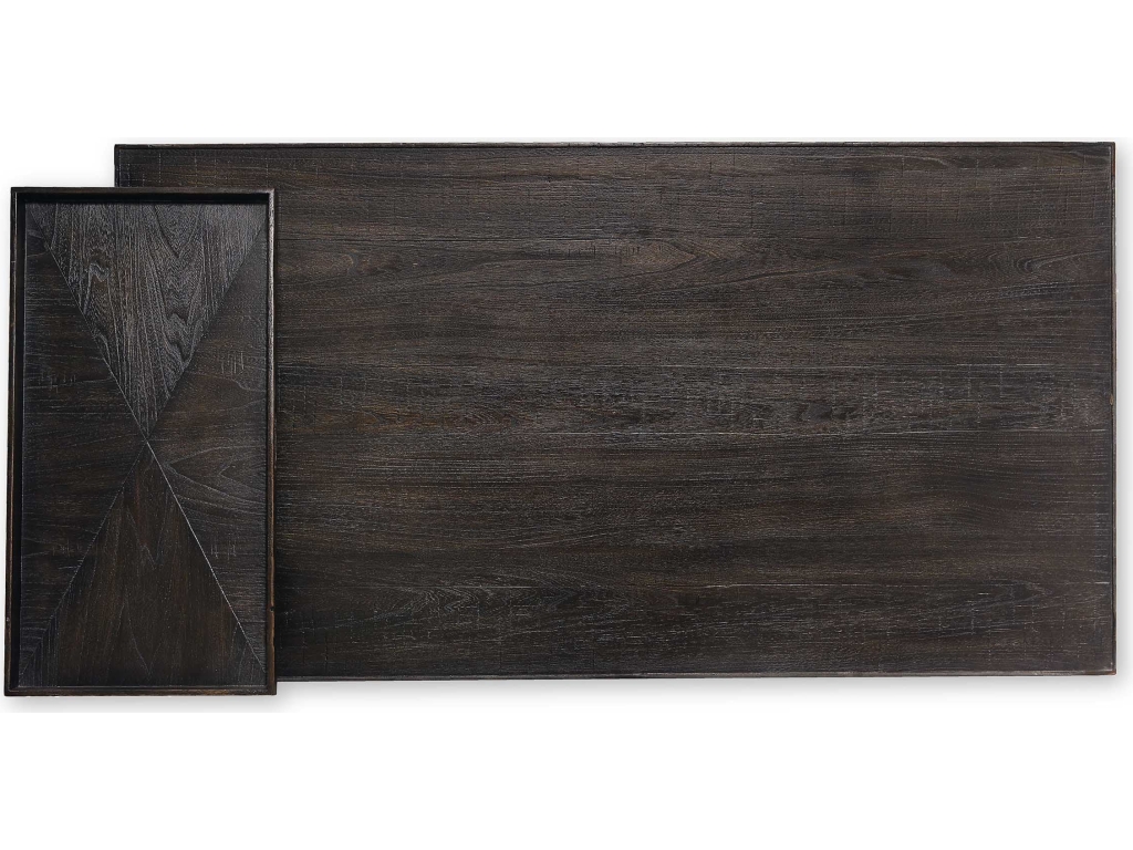 Woodridge Cavern Black Rectangular Cocktail Table - image 3