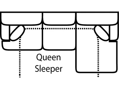 Sofa Chaise Qn. Sleeper Gel - Alternative View
