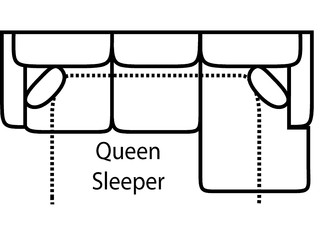 Qn Sleeper Sofa Chaise Gel - image 1