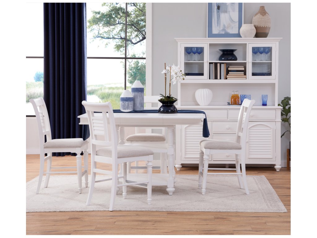 6510 Cottage Traditions 5 Pc Dining Set – Gathering Table, 4 Side Chairs - main image