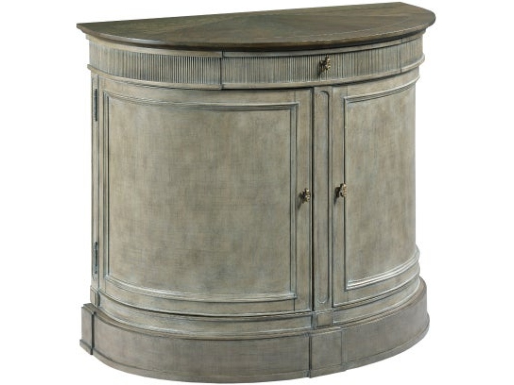 Savona Demilune Bachelor Chest Versaille Finish W/Elm Top - main image
