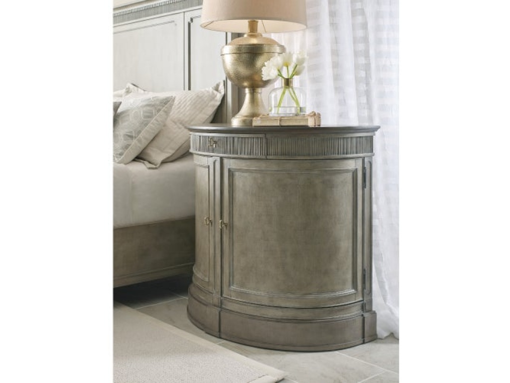 Savona Demilune Bachelor Chest Versaille Finish W/Elm Top - image 1