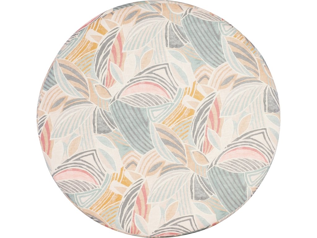 Silas Large Round Ottoman - image 1
