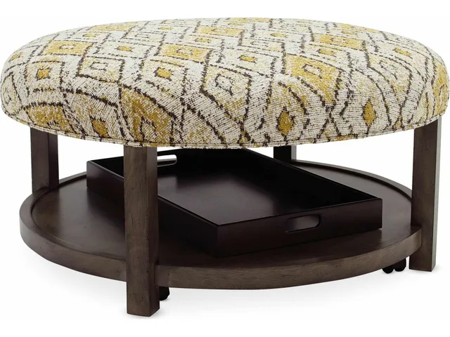 Harlow Round Non-Tufted Ottoman