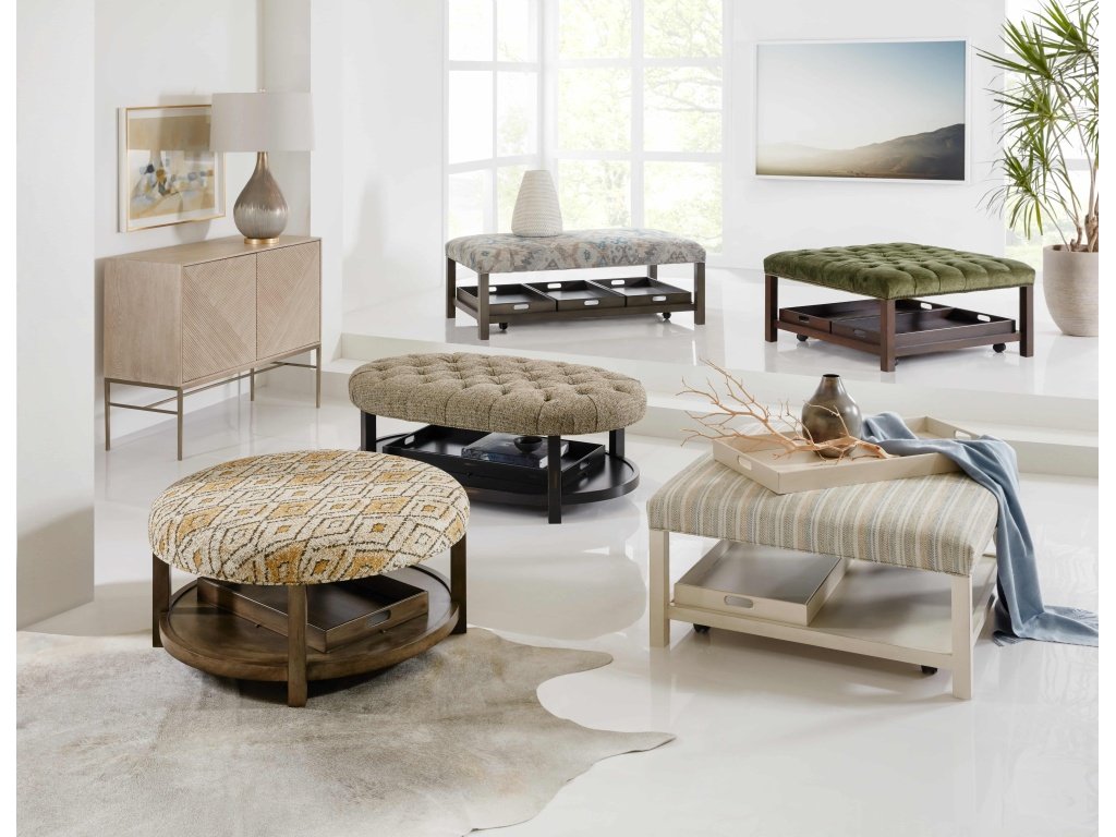 Henri Square Tufted Tray Ottoman - image 2