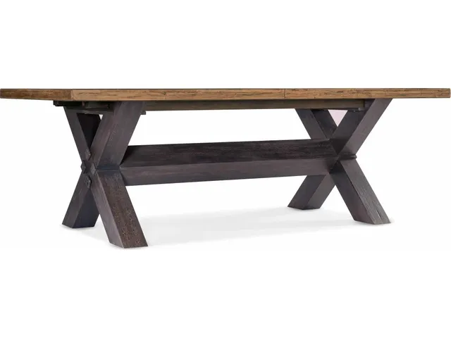 Big Sky Trestle Dining Table w/2-20in leaves