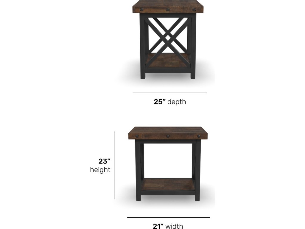 Carpenter Brown End Table - image 2