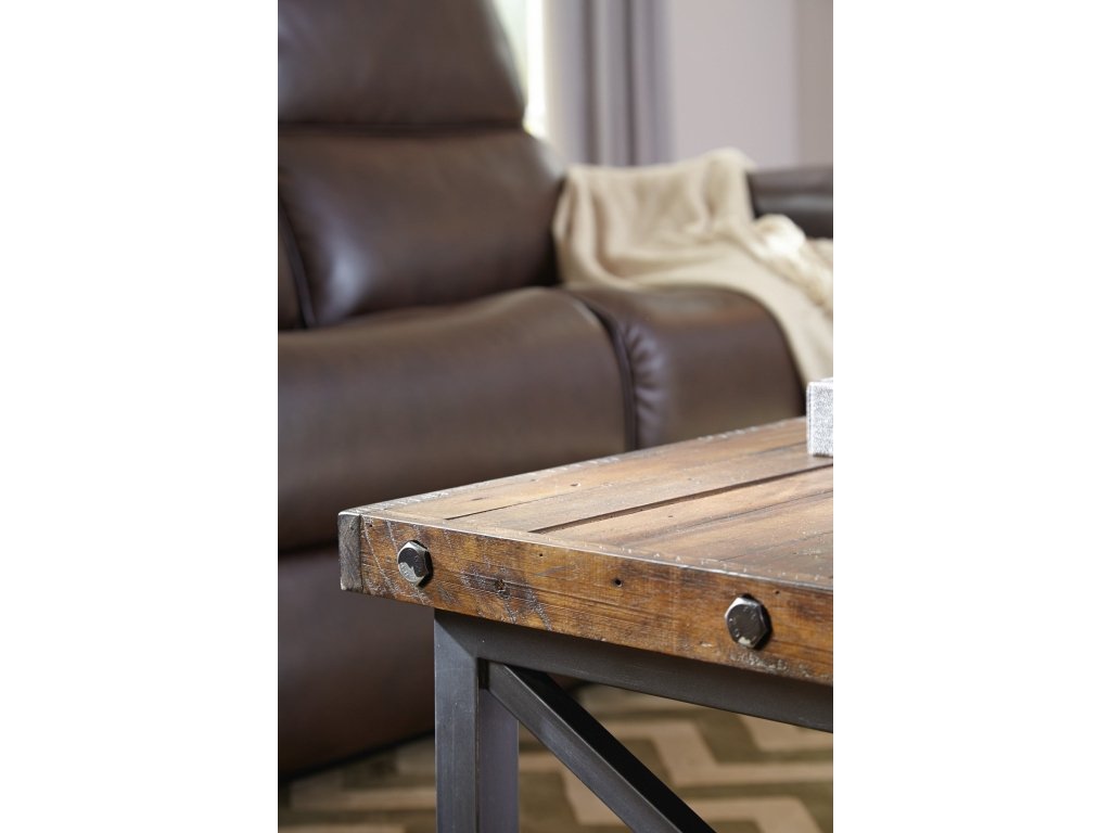 Carpenter Brown Rectangular Coffee Table - image 2