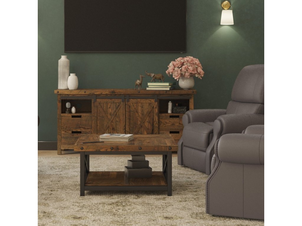 Carpenter Brown Square Coffee Table - image 1
