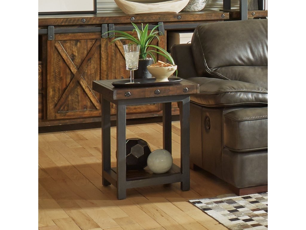 Carpenter Brown Chairside Table - image 1