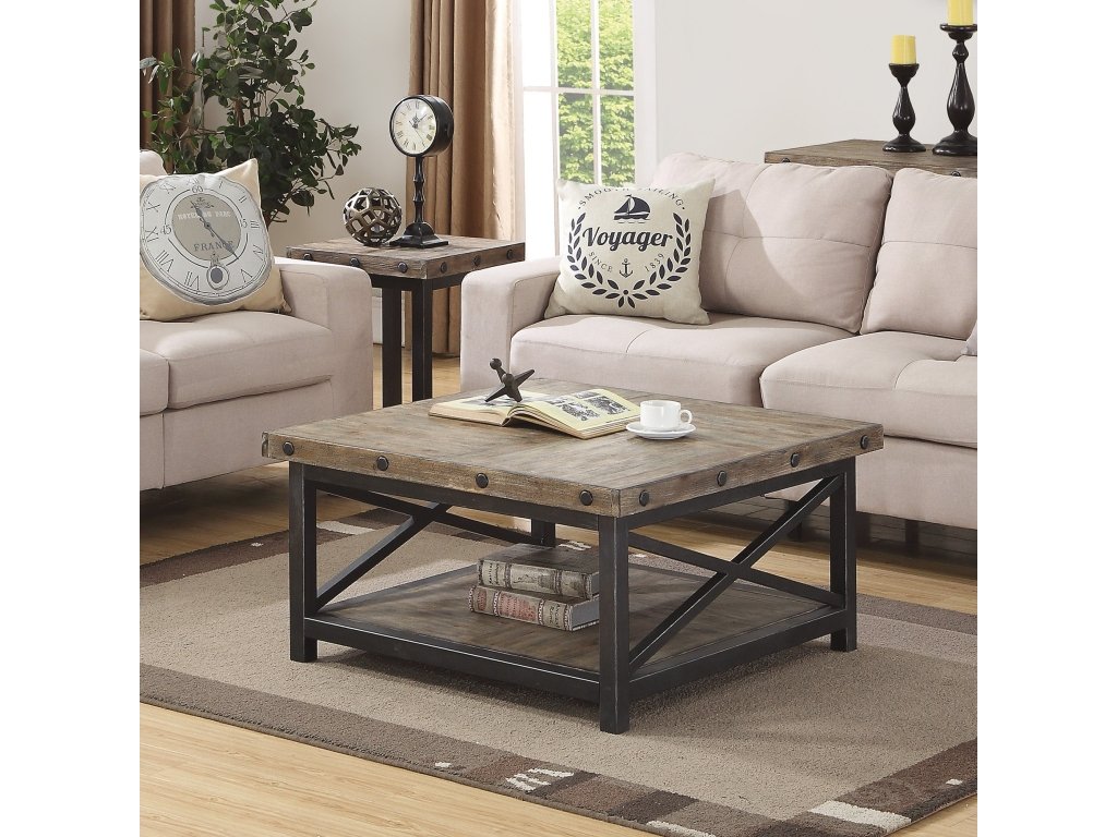 Carpenter Brown Square Coffee Table - image 1