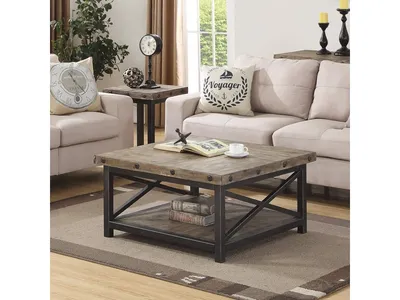 Carpenter Brown Square Coffee Table - Alternative View