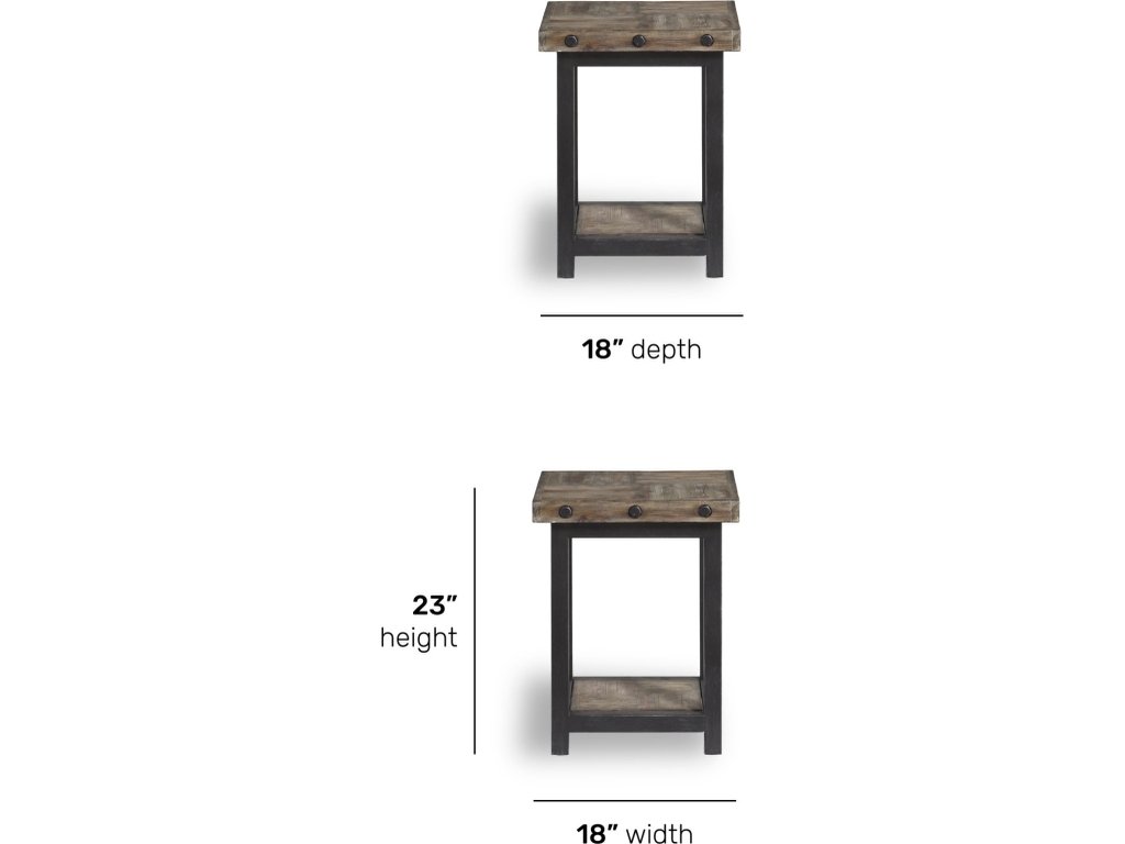 Carpenter Brown Chairside Table - image 4