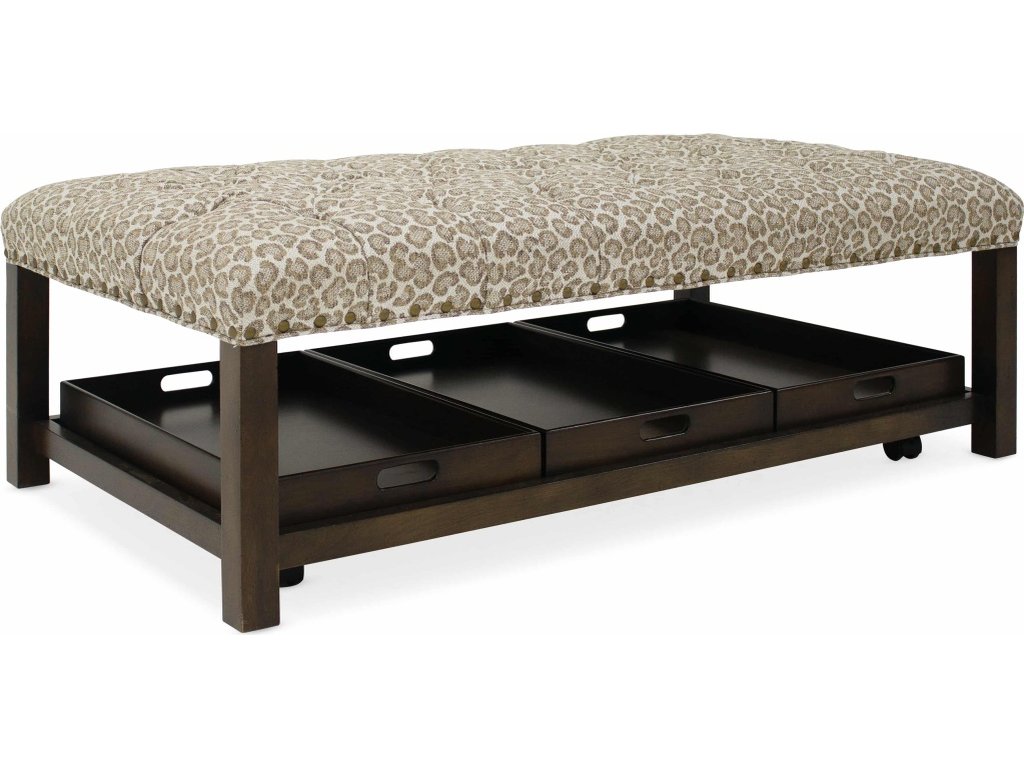 Hollis Rectangle Tufted Tray Ottoman - main image