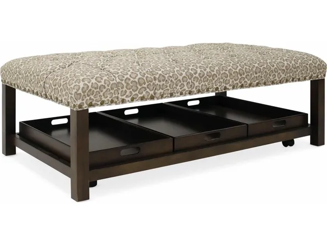 Hollis Rectangle Tufted Tray Ottoman