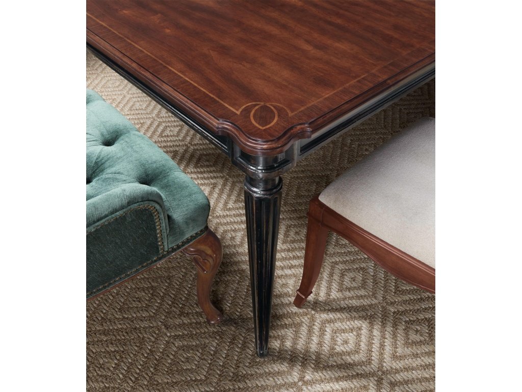 Charleston Rectangle Leg Dining Table w-2-22in leaves - image 1