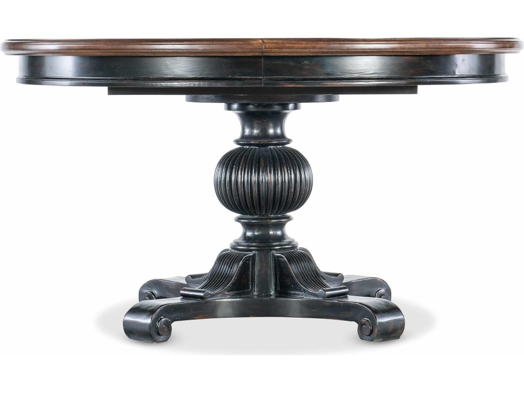 Charleston Round Pedestal Dining Table w/1-20in leaf - image 1