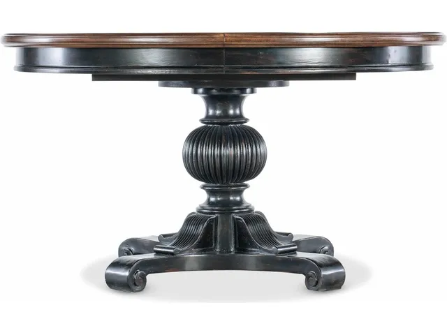 Charleston Round Pedestal Dining Table w/1-20in leaf - Alternative View