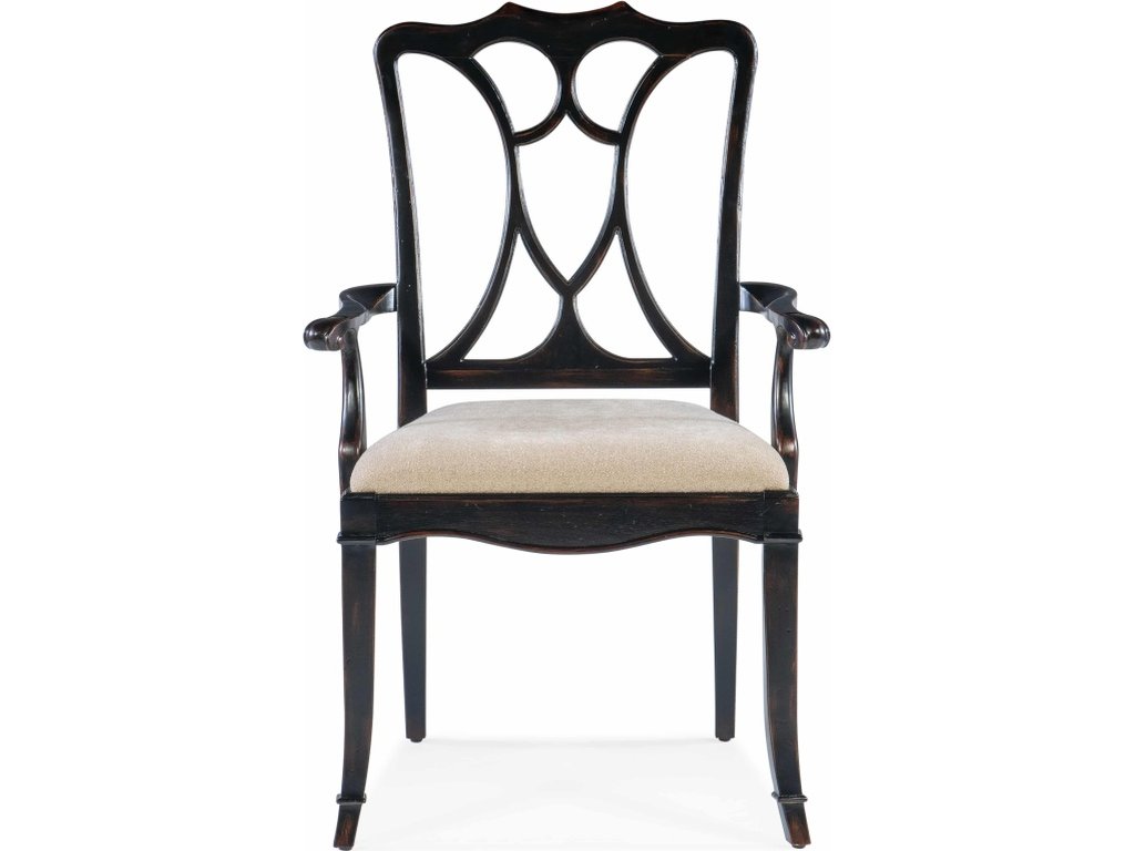 Charleston Upholstered Seat Arm Chair-2 per carton/price ea - image 2