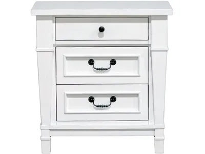Nightstand W / 3 Drawers