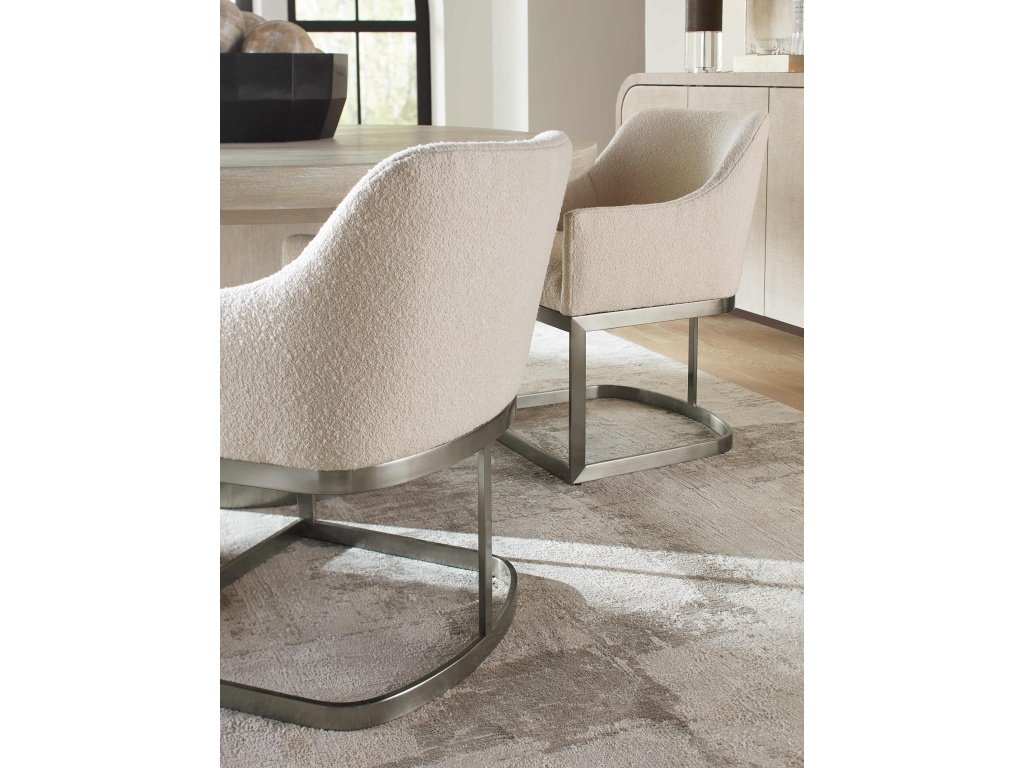 Modern Mood Upholstered Arm Chair w/Metal Base - image 3