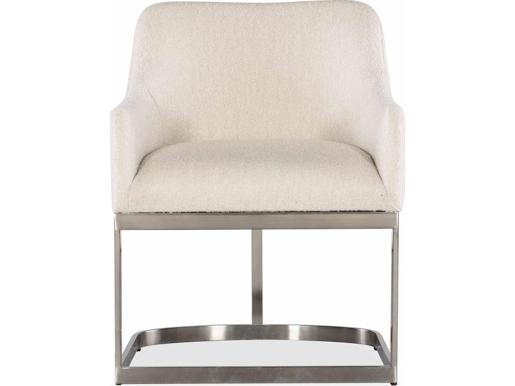 Modern Mood Upholstered Arm Chair w/Metal Base - image 2