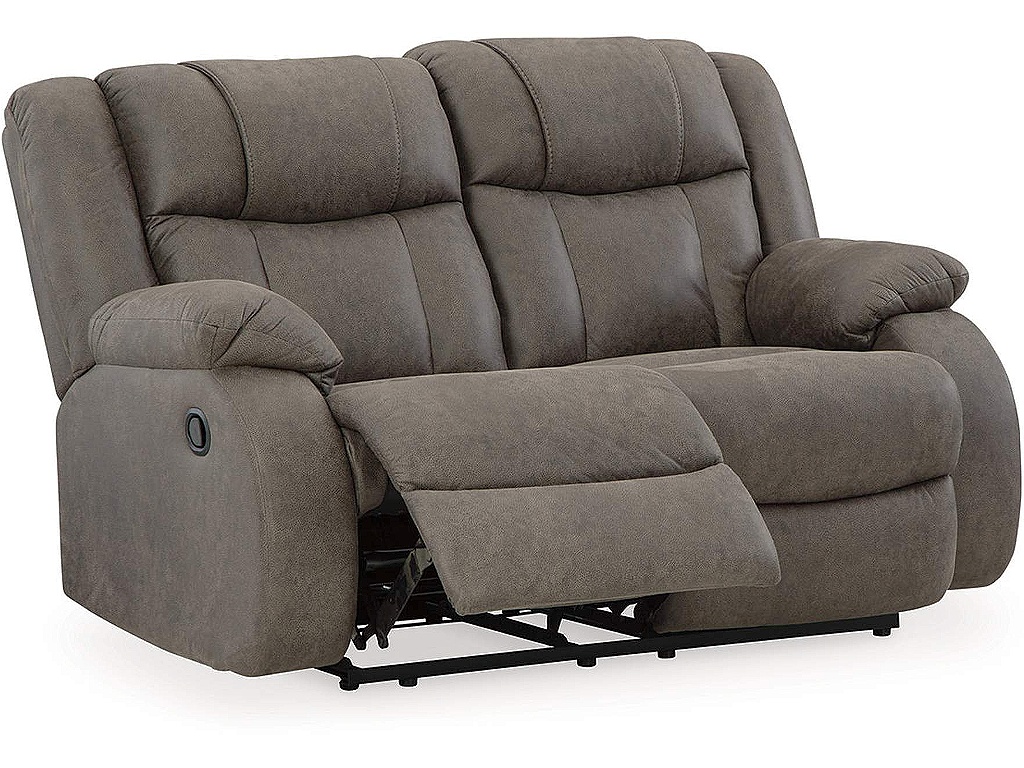First Base Reclining Loveseat and 2 Recliners - image 9