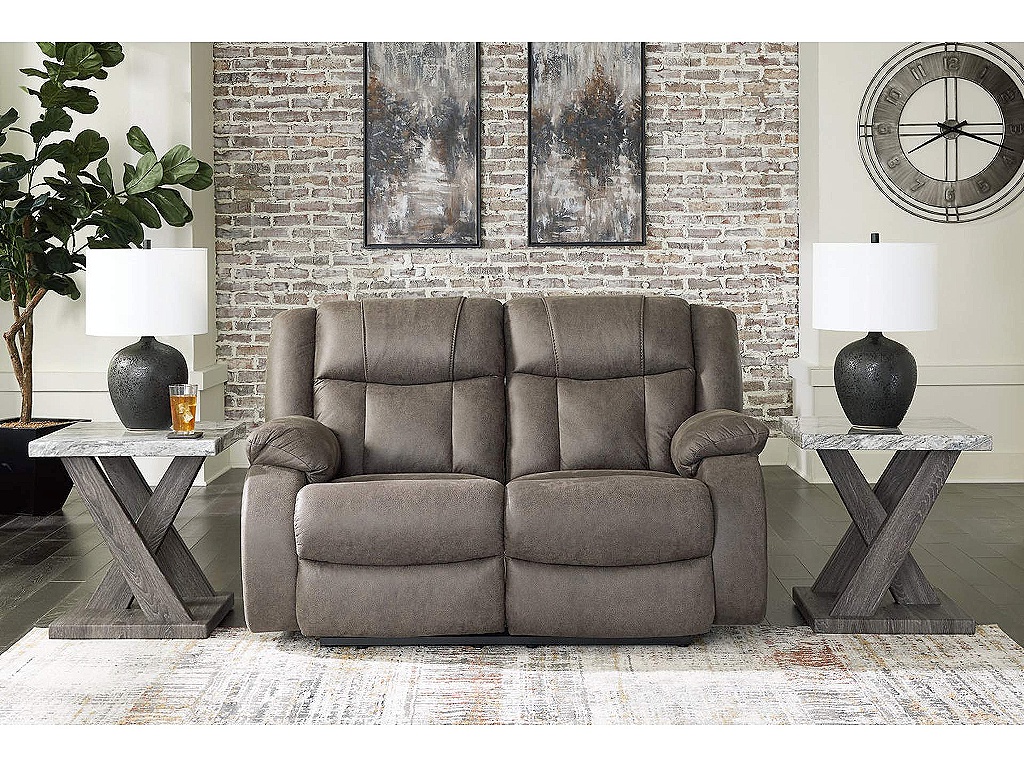 First Base Reclining Loveseat and 2 Recliners - image 13