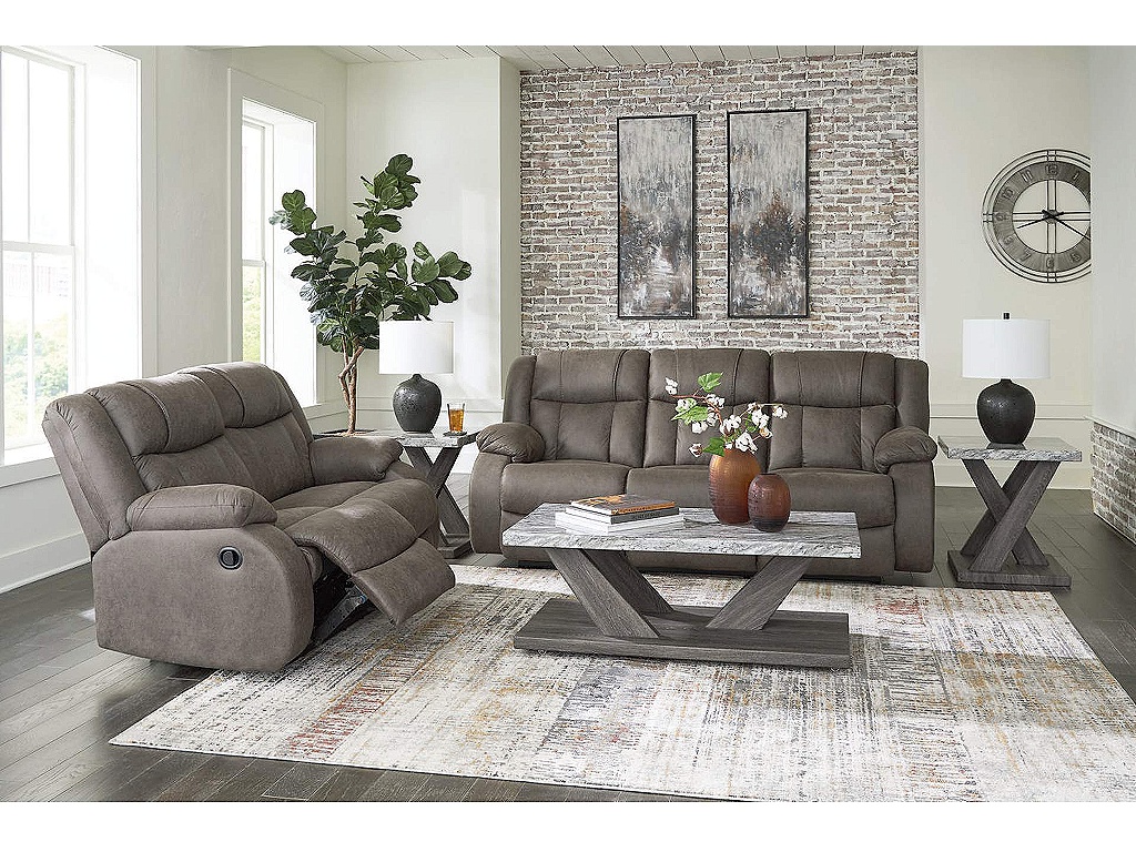 First Base Reclining Sofa and Loveseat - image 3