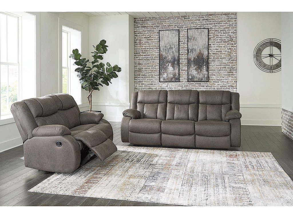First Base Reclining Sofa and Loveseat - main image