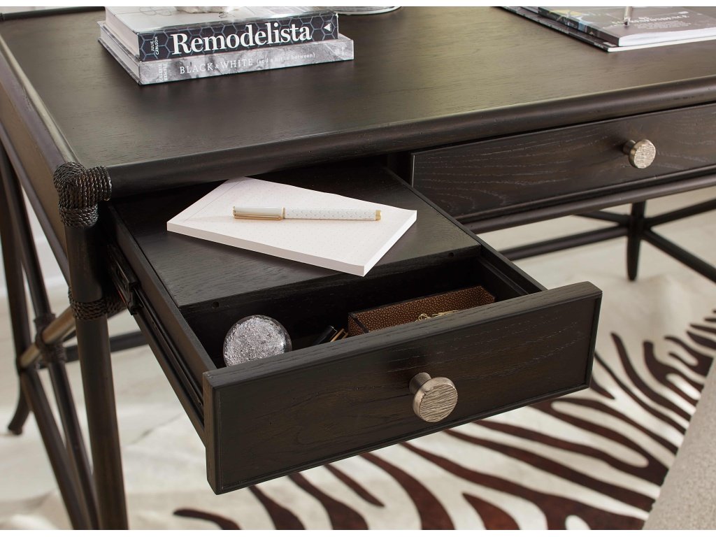 Retreat Pole Rattan Writing Desk - image 2