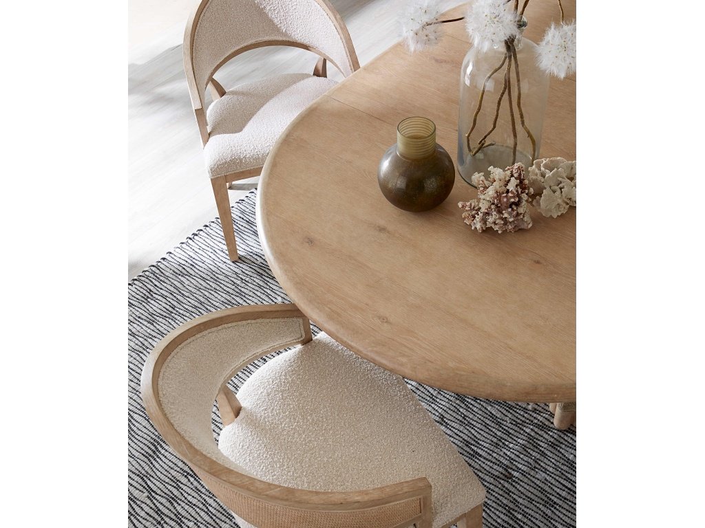 Retreat Pole Rattan Round Dining Table w/1-20in leaf - image 4