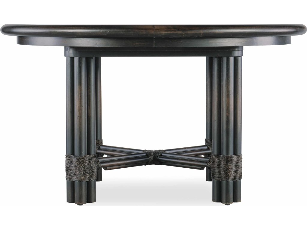 Retreat Pole Rattan Round Dining Table w/1-20in leaf - image 1