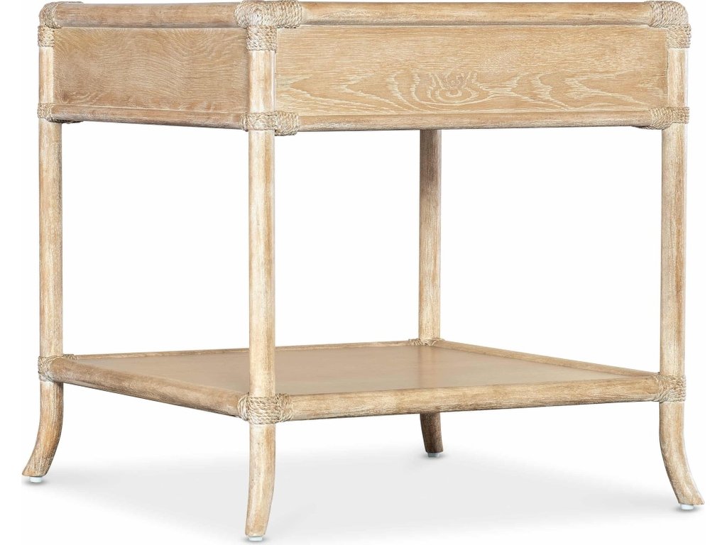 Retreat Pole Rattan End Table - image 1