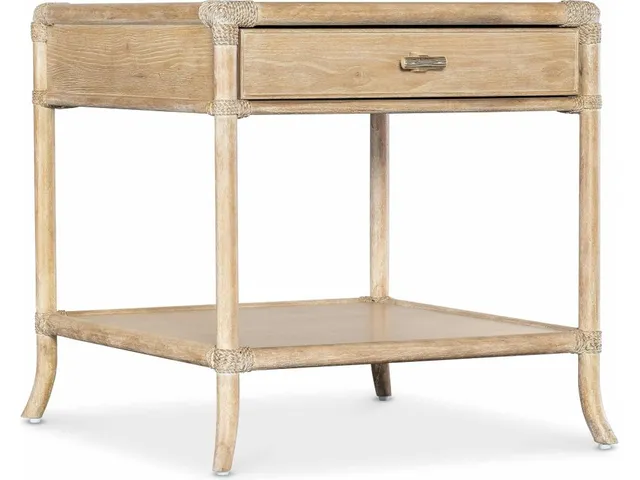 Retreat Pole Rattan End Table