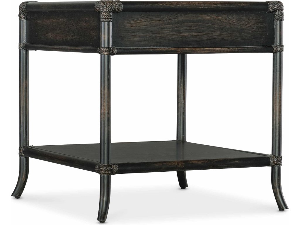 Retreat Pole Rattan End Table - image 1