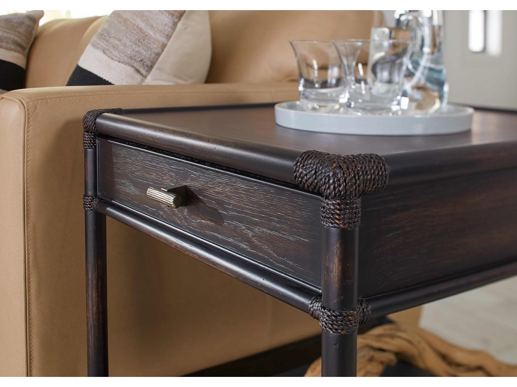 Retreat Pole Rattan End Table - image 5