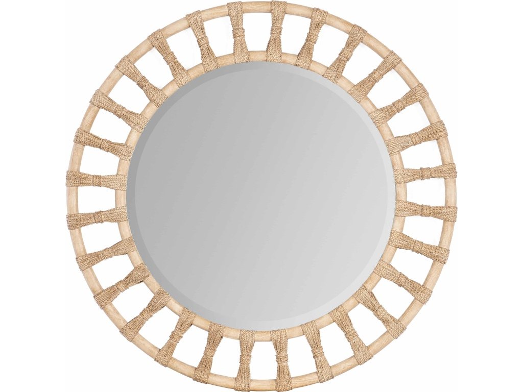 Retreat Pole Rattan Accent Mirror - main image