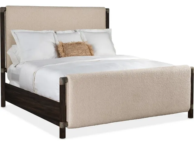 Retreat King Upholstered Panel Bed