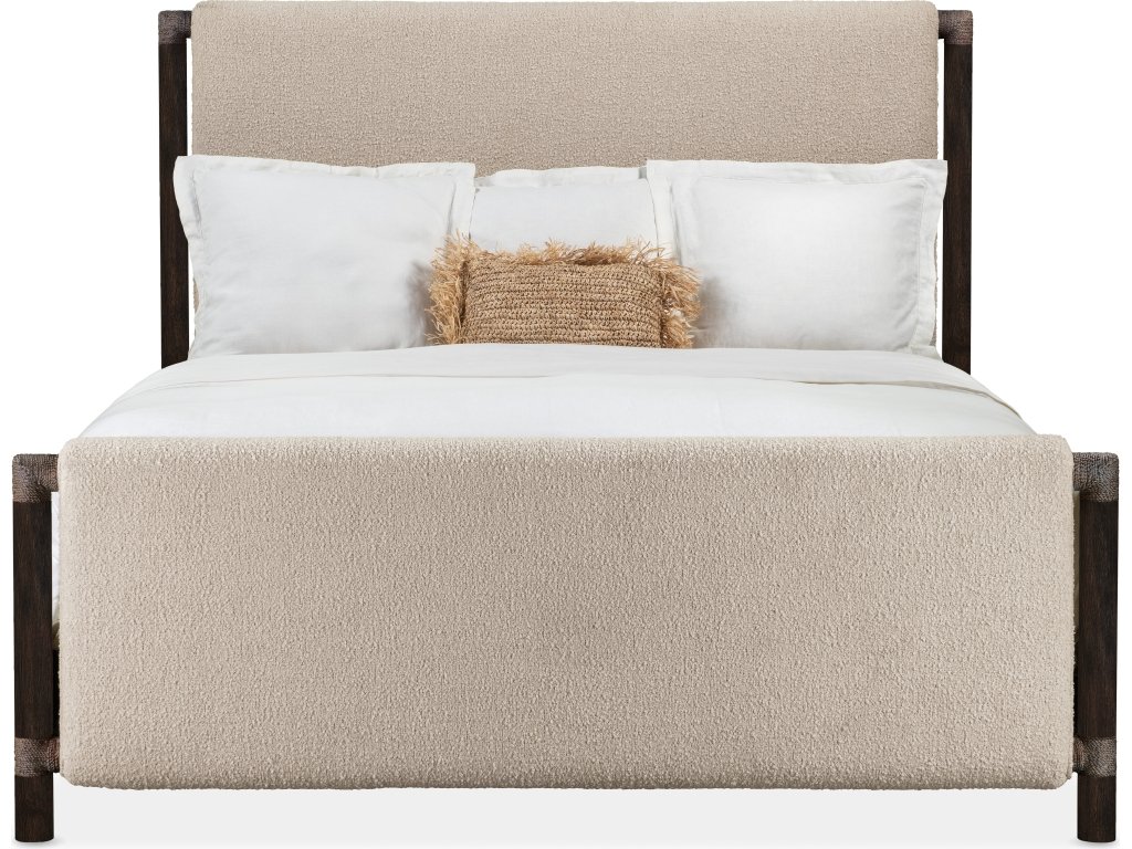 Retreat King Upholstered Panel Bed - image 1