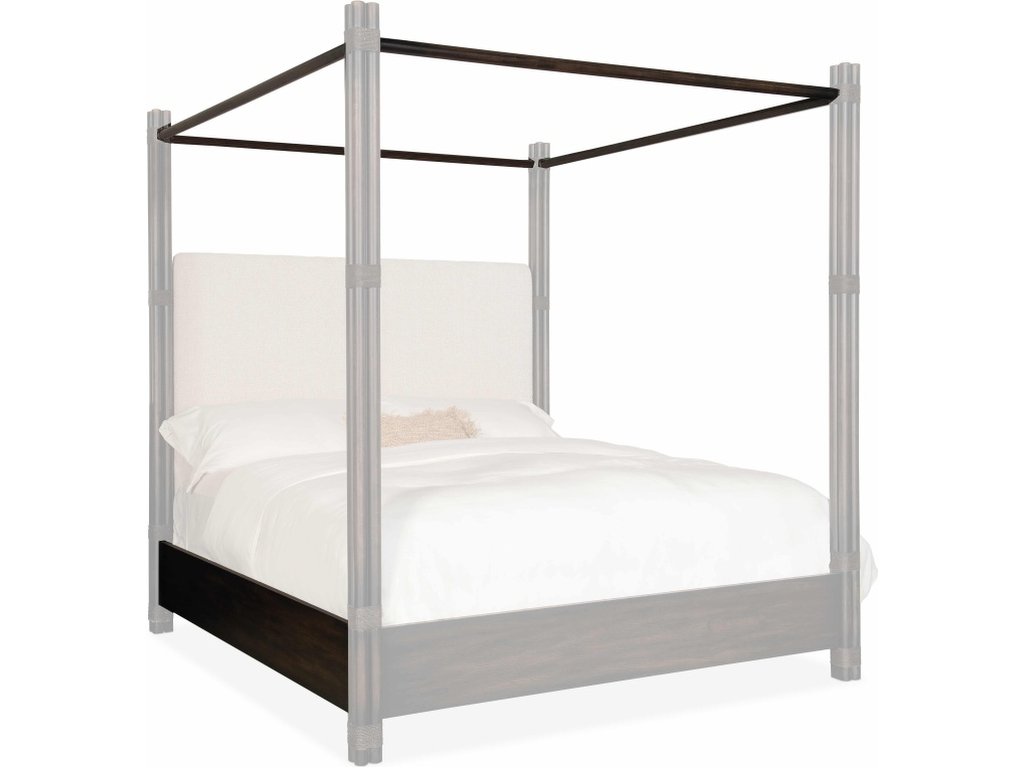 Retreat Pole Rattan Cal King Upholstered Poster Bed w/Canopy - image 4