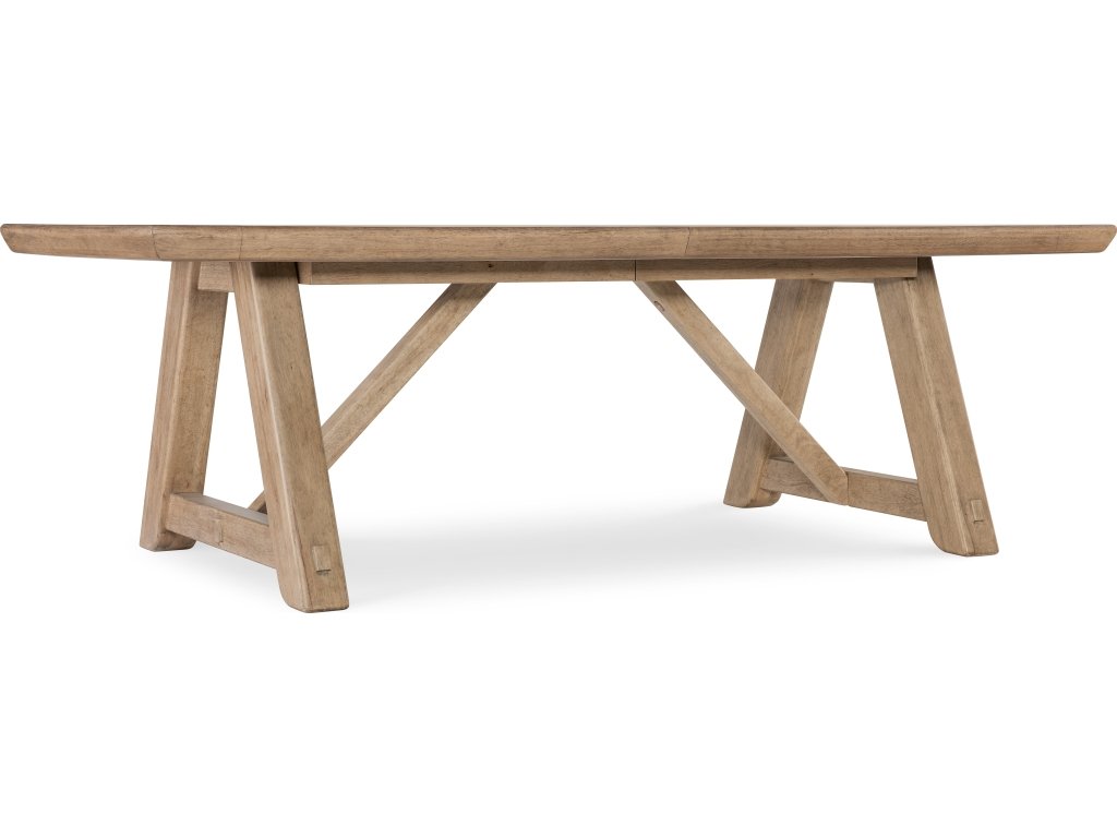 Vineyard Row Rectangle Dining Table with Two 20-inch Leaves - main image