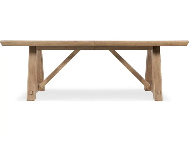 Vineyard Row Rectangle Dining Table with Two 20-inch Leaves - Alternative View