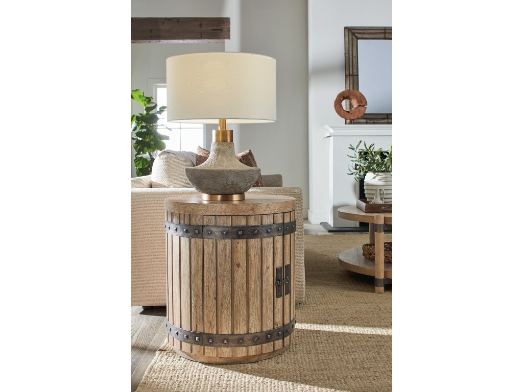 Vineyard Row Wine Barrel End Table - image 5