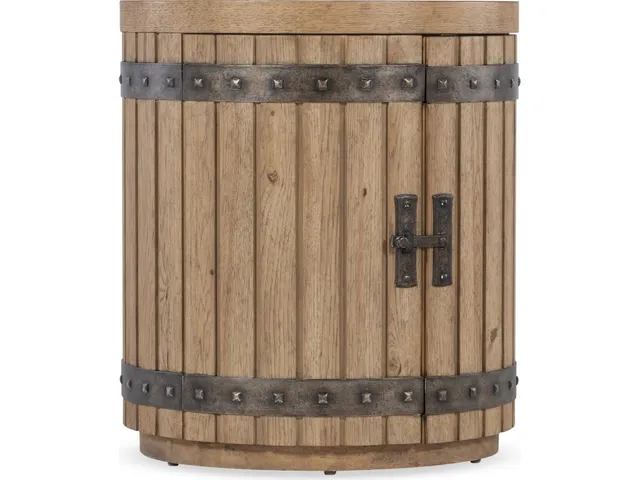 Vineyard Row Wine Barrel End Table