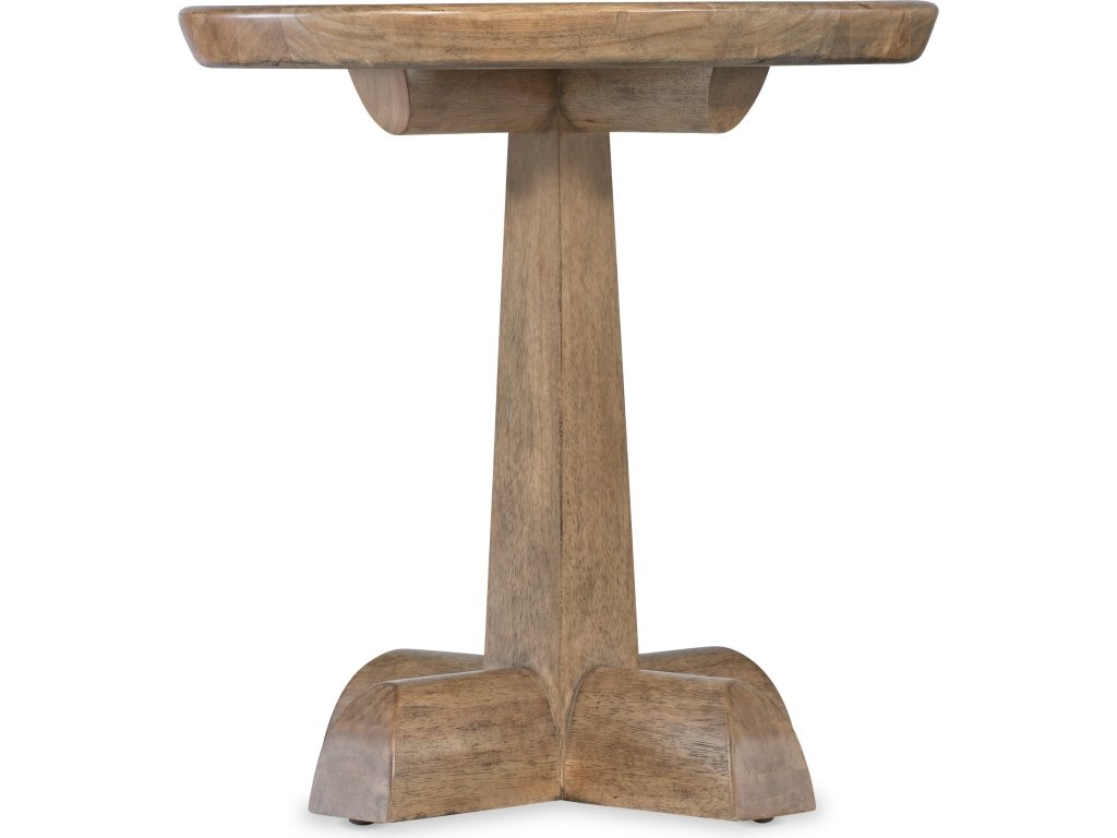 Vineyard Row Round Pedestal End Table - image 2
