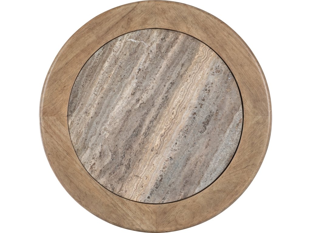 Vineyard Row Round Pedestal End Table - image 3